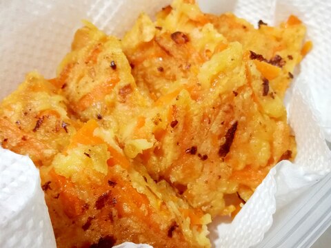 にんじん消費！簡単美味♪カリッとにんじんのチヂミ